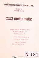 Dake-Dake Norta-matic, 6 x 4 Indexing Feed Unit, Model 52-001, Operations Manual-52-001-6 x 4-06